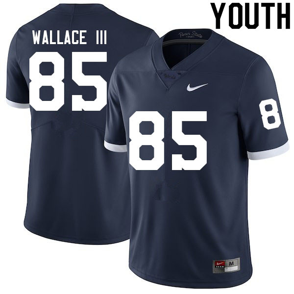 NCAA Nike Youth Penn State Nittany Lions Harrison Wallace III #85 College Football Authentic Navy Stitched Jersey PUW2798QG